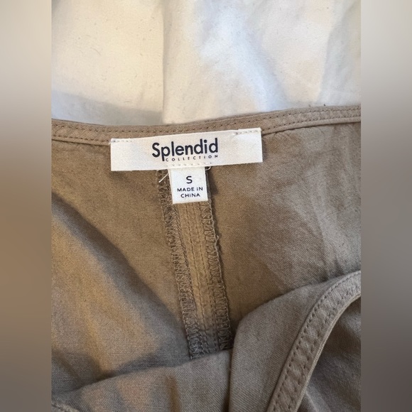 Splendid Golden Hour Linen-Blend Tank size small - Picture 5 of 5